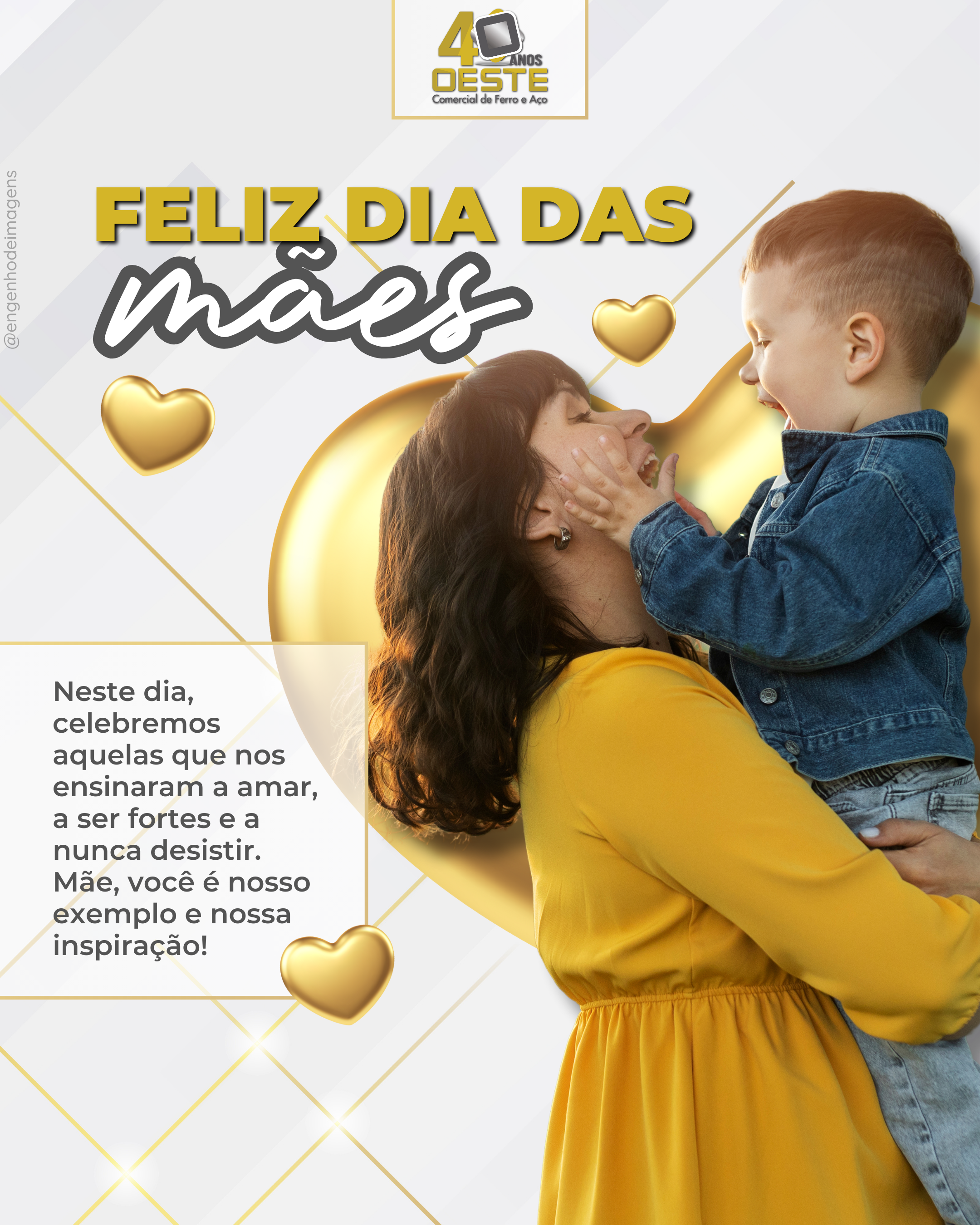 Feliz dia das mães.